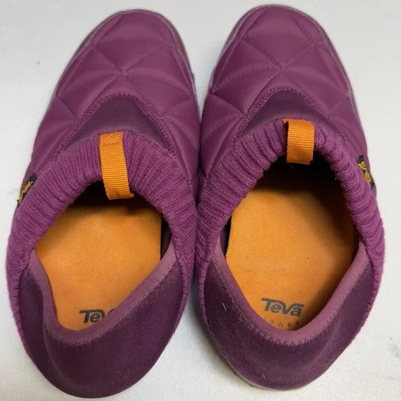 Teva Women's Size 9 Ember Moc Quilted Comfort Slip-On Shoes Mulberry Purple - Picture 6 of 7